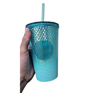(NEW) Starbucks Studded Blue Gradient Bling 16oz Cold Cup Tumbler – Ombre Grande